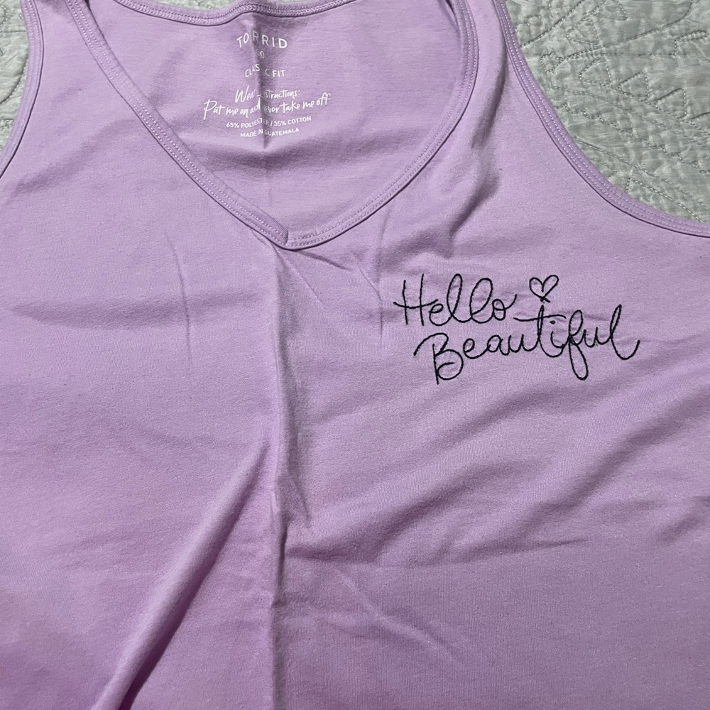 Torrid Tanks and tee. All size 00